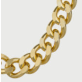 Fém lánc díszítésekhez 12 mm széles - GOLD